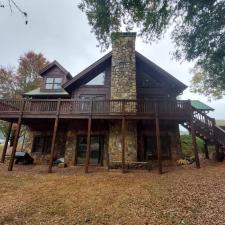 Log Home Surface Stripping And Staining In Jasper GA 10